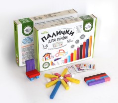 Іграшка навчальна Палички для лічби, кольорові, 56 шт.
