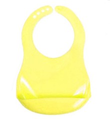 Нагрудний фартух з кишенею на застібці (жовтий)