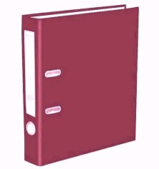 Папка-реєстратор А4 Стандарт 5 см колір бордовий