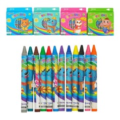 Воскові олівці 12 кольорів, в коробці