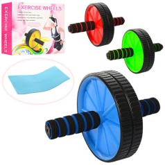 Тренажер колесо для м'язів преса, 29 см, 3 кольори, в коробці, 24-22-6,5 см