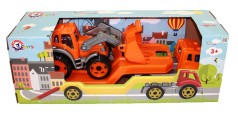 Машинка іграшкова Автовоз із тракторомТехнок