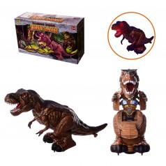 Музичні тварини-трансформери Динозавр, батарейки, світло, звук, в коробці 36*12*21 см, розмір іграшки 34*12*20.5 см
