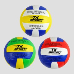 М'яч волейбольний "TK Sport", 3 види, 280-300 грамів, матеріал м'який PVC, МІКС ВИДІВ /100/