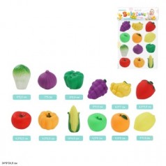 Пищалка іграшка 916-59 фрукти/овочі 12 шт.в 34*6*24,5