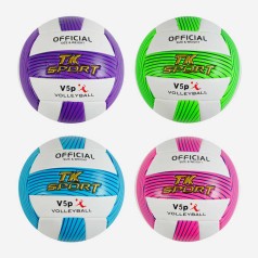 М`яч волейбольний "TK Sport" 4 види, матеріал м`який PVC, вага 280-300 грамів, розмір №5, МІКС ВИДІВ /60/