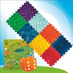 Масажний килимок Ортек Мікс Пазли 8 елементів з грою «Лісові пригоди»