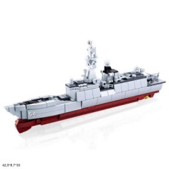 Конструктор M38-B0702 Model Bricks військовий корабель 417 деталей коробці 42,5*6,7*33