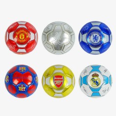 М'яч футбольний 6 видів, матеріал м’який PVC, вага 330-350 грамів, гумовий балон, розмір №5 /80/