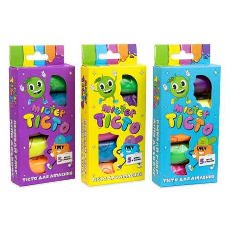 Набор теста для лепки "Мистер Тесто" (5 шт)