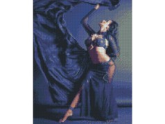 Набір для творчості алмазна картина Східна танцівниця Strateg розміром 30х40 см (HX469)