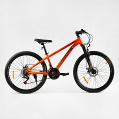 Велосипед Спортивний Corso 26" дюймів «Phantom» рама сталева 13’’, обладнання SunRun 21 швидкість, зібран на 75% /1/
