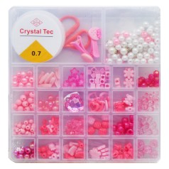 Набор из бисера ножницы, заколки для волос, леска, в коробке.