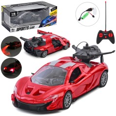 Р/К Машина, аккумулятор, 23,5см, 1:18, свет, открываются двери, пара/дым, резиновые колеса,USBзарядное, в кор-це, 32-12-16см /18/