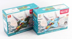 УЦЕНКА 30% Літак батар., 2 кольори, світло, звук, кор. 24*8,5*16см 