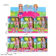 Кукла 14см с самокатом и аксес.3в.15шт.в кор.39*16*20,5 /16