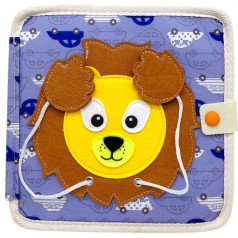 Мʼяка книжка-бізіборд (фетр, пальчикові ігри, сортер, елементи на липучках)