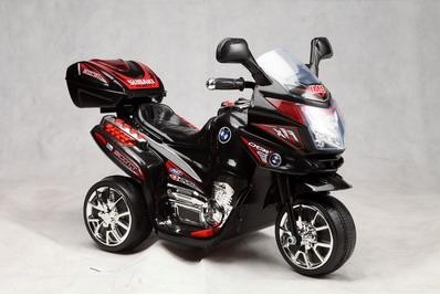 Электромобиль детский Мотоцикл C051 черный на аккумуляторе 6V-4,5AH, 12W, 3 км/ч, до 30 кг, 82*36*52,5 см