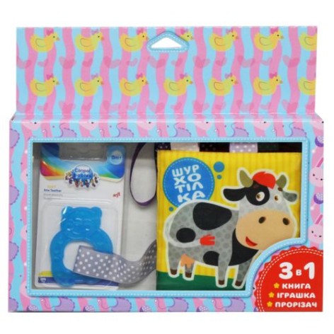 М'яка книжка + прорізувач "Корівка" (укр)