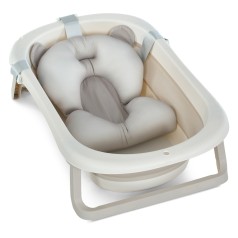 Ванночка ME 1151 PLUS Cool Gray дитяча, з термометром, вкладиш, силікон, складана 78,3*49,3*20,5, сірий /1/