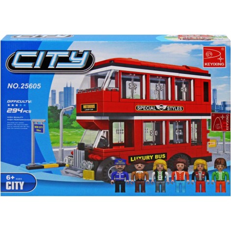 Конструктор "City: Двухэтажный Автобус", 294 дет.