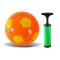 Мяч футбольный PVC №2 с насосом (оранжевый)