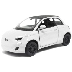 металева машинка FIAT 500E білий