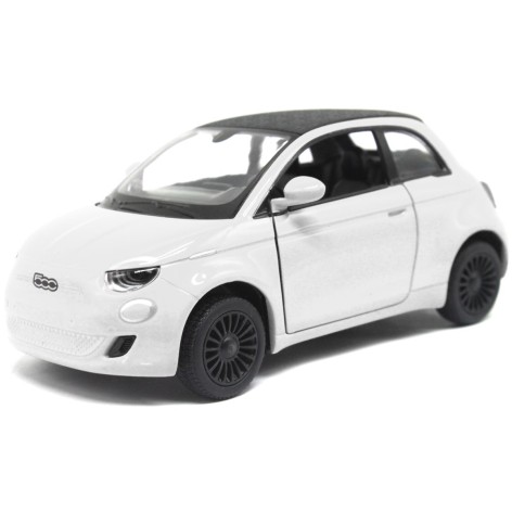 Металева машинка FIAT 500E білий
