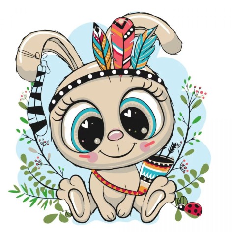 Набор для росписи по номерам Перья в пухе Strateg размером 30х30 см (ES045)