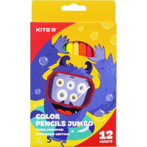 Олівці кольорові "Color pencil Jumbo", 12 шт