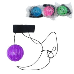 Пострибунчик м'ячик тренажер, м'яч 6 см світіться, з мотузкою 1,2 м