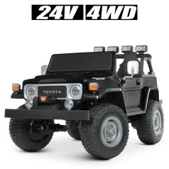 Машина Джип на акумуляторі M 4968EBLR-2(24V) (1шт) 2,4G, 4*80W, 1*24V7AH, EVA, USB, муз,шкіра, світло,чорний