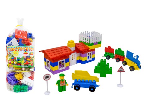 Конструктор детский Promtex с большими деталями, 80 элементов 4001