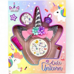 Набір прикрас з косметикою (срібний)