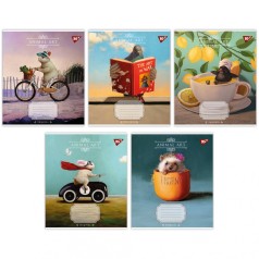 А5/24 кл. Yes Animal art, тетрадь учнів. 20 шт в уп. //