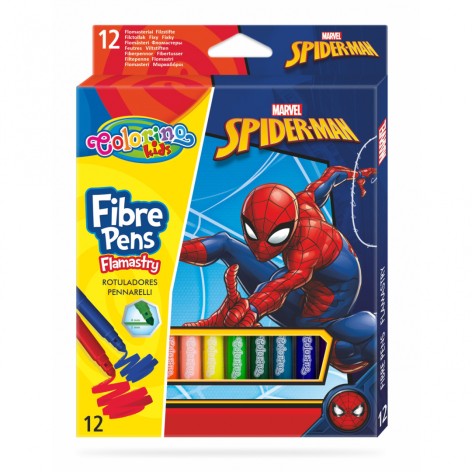 Фломастери 12 кольорів Colorino/Spiderman