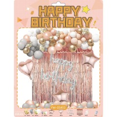 Набір повітряних куль 57шт для створення фотозони - арки YW-05413 зі шторкою "Водоспад"