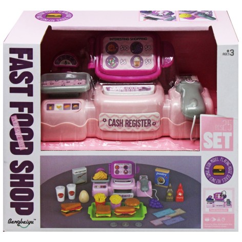 Касовий апарат  звук, муляжі продуктів, в коробці