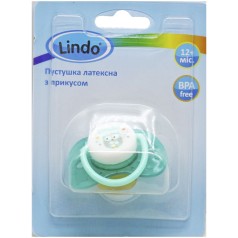 Пустушка латексна з прикусом  бірюзова