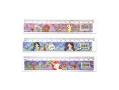 Линейка пластиковая 15см Русалки, цена за 12 шт. //