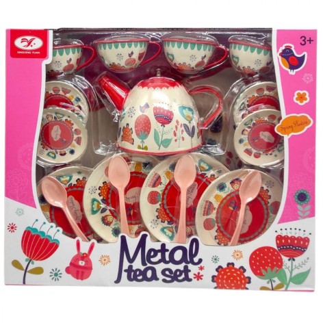 Іграшковий чайний сервіз XINGXING YUAN на 4 персони металевий