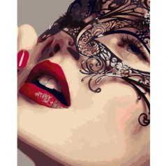 Картина по номерах 0250 ОРТ Ажурная маска 40*50