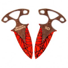 Ножі дерев'яні сувенірні тичкові CS GO (Crimson Web)