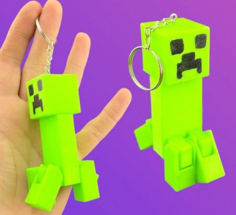 3D іграшка Герой майнкрафт Кріпер 10см рухливий