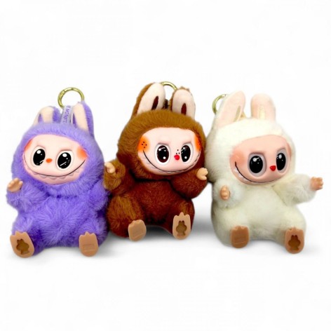 Лабубу з LED підсвіткою, музичні (без упаковки) 16 см