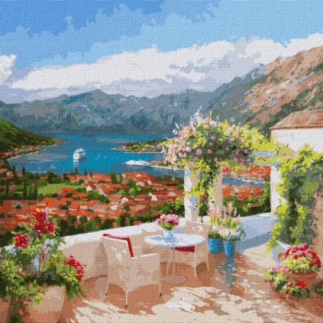 Картина по номерам "Которская бухта" ????