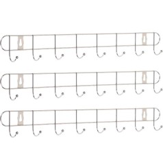 Вішалка настінна на 8 гачків, 54*5*4 см 240-8