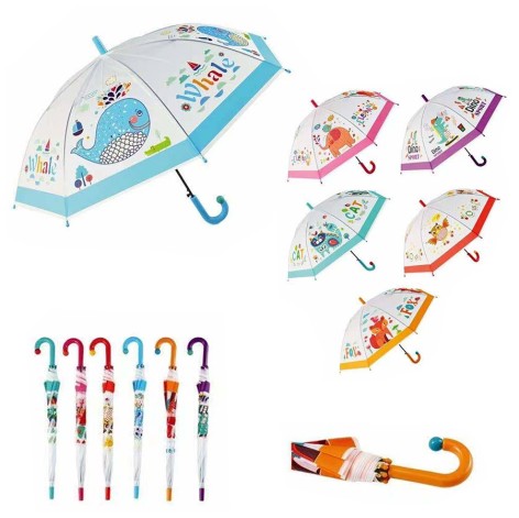 Парасолька BT-CU-0046 кольорова 6в.50см 