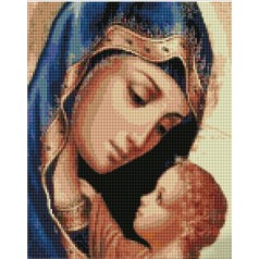 Набор для творчества алмазная картина Божья мать Strateg размером 30х40 см (KB098)