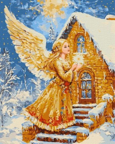 Картина по номерам - "Крылья света с красками металлик" ©art_selena_ua, 40х50см